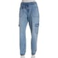Juniors Celebrity Pink Mid Rise Jogger Cargo Jeans - image 2