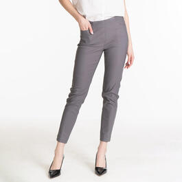 Womens Multiples Think Pink Fine Line Ankle Pants with Pockets