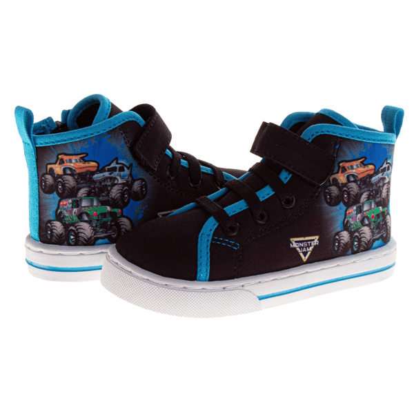 Little Boys Monster Jam Canvas High-Top Sneakers