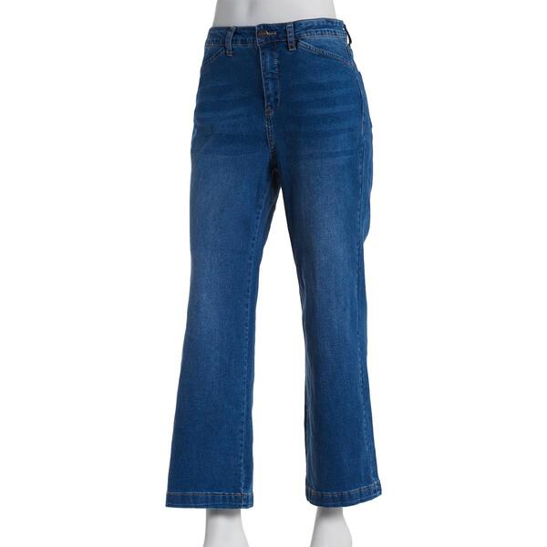 Womens Bleu Denim Trouser Straight Leg Jeans - image 