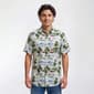 Mens Big & Tall VSTR 4 Way Stretch Button Down Shirt-White/Stone - image 1