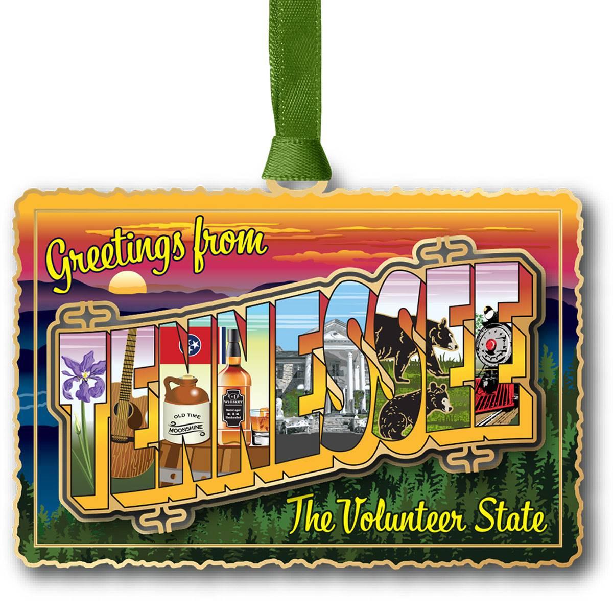 Beacon Design Tennessee Vintage Postcard Ornament