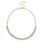 Roman Gold-Tone Clear Glass Statement Collar Necklace - image 2