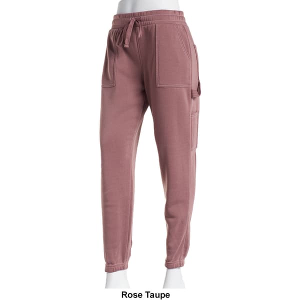 Juniors No Comment Fleece Carpenter Jogger w/Contrast Stitching