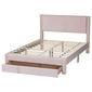 Baxton Studio Elora Modern Pleated Velvet Storage Queen Bedframe - image 2