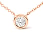 Haus of Brilliance 10kt. Rose Gold 1/10ctw. Diamond Pendant - image 1