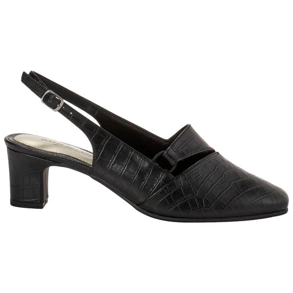 Womens Easy Street® Croco Slingback Heels