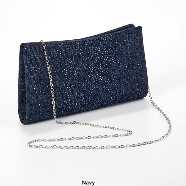 Jessica McClintock Kacie Cascading Stones Clutch Crossbody