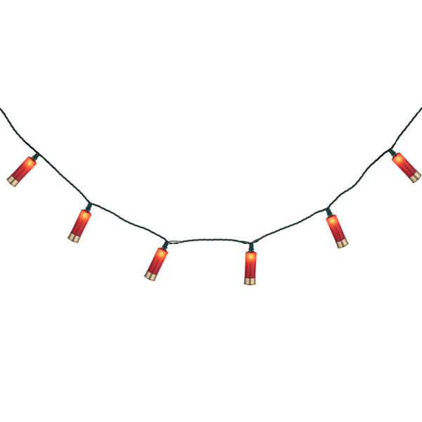 Northlight Shotgun Shells Red Patio Light Set, 10ct