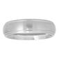 Mens Endless Affection&#40;tm&#41; Grey Tungsten Grooved Band Ring - image 1