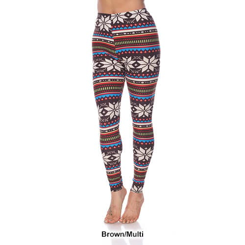 Womens White Mark Snowflake Leggings