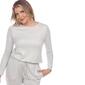 Womens White Mark 2pc. Lounge Solid Pants Set - image 4