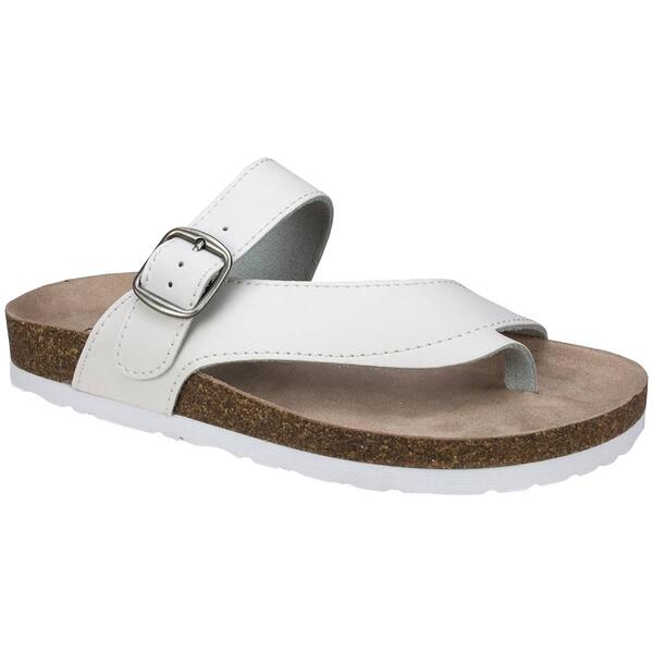 Womens White Mountain Carly Slide Footbed Sandals - image 