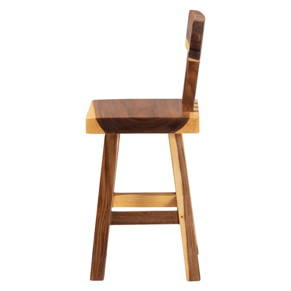bali & pari Luli Suar Wood Counter Stool