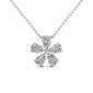Moluxi&#8482; Sterling Silver 2.5ctw. Moissanite Flower Pendant - image 2