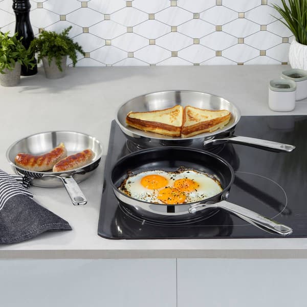 BergHOFF Helix Stainless Steel 3pc. Frying Pan Set