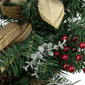 Northlight 28in. Pine Berry & Poinsettia Christmas Teardrop Swag - image 3
