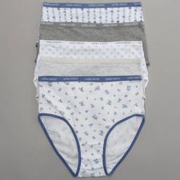 Womens Laura Ashley® 5pk Cotton Spandex Brief - LS9221-5PKPY