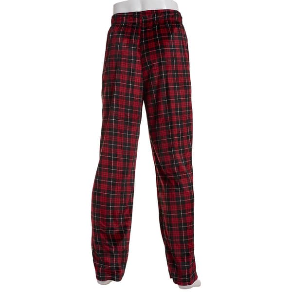 Mens Big & Tall Preswick & Moore® Plaid Silky Pajama Pants - Red