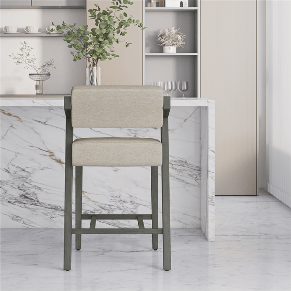 HH2 Home Snyder Counter Height Grey Stool
