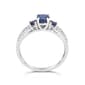 10kt. White Gold 3-Stone Sapphire Ring - image 3