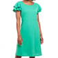 Women Absolutely Famous Double Ruffle Sleeve Shift Dress - image 3