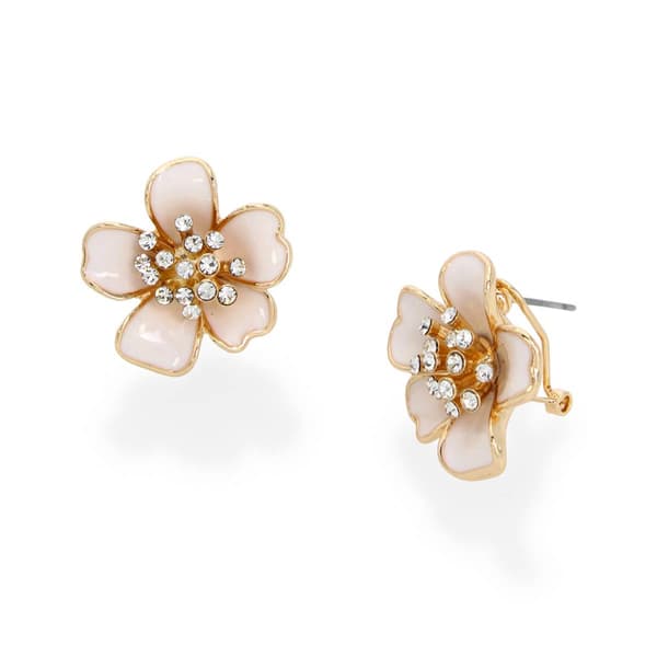 Betsey Johnson Flower Stud Earrings