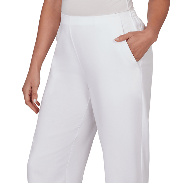 Petite Emaline Sapphire Serenade I Solid Straight Leg Pants