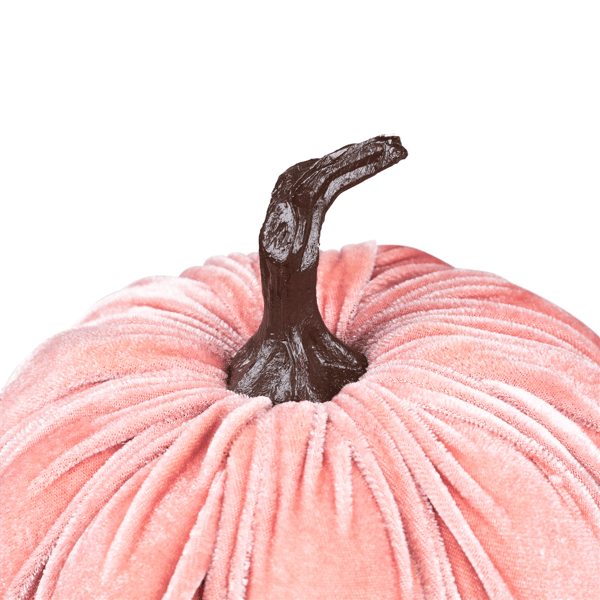 Northlight Velour Pumpkin Glittered Fall Harvest Decoration