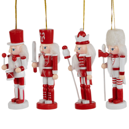 Northlight 4ct. Nutcracker Soldiers Wooden Christmas Ornaments