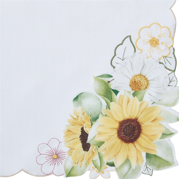Threadmade Sunflower and Daisies Placemats - Set of 4