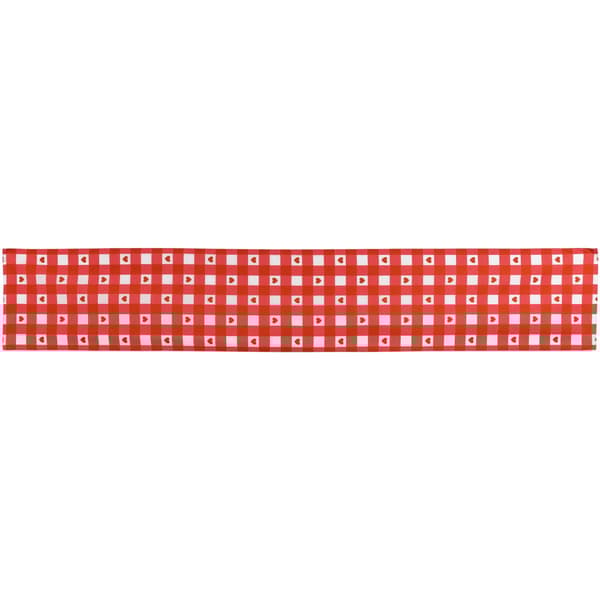 Northlight Seasonal Valentine''s Day Checkered Heart Table Runner