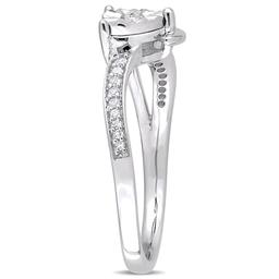 Diamond Classics™ 10kt. Two-Tone Gold 1/10ct. Diamond Heart Ring
