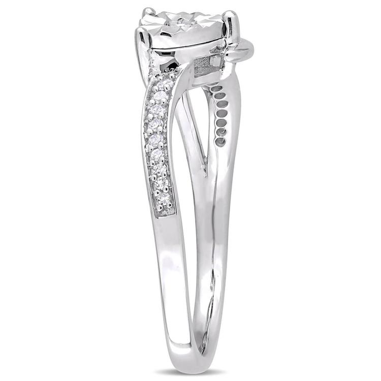 Diamond Classics™ 10kt. Two-Tone Gold 1/10ct. Diamond Heart Ring