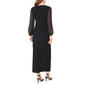 Womens MSK Long Sleeve Side Ruch Evening Gown - image 2