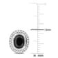 Sophia B 2 1/5ctw. Black & White Oval Diamond Stud Earrings - image 2