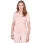 Petite Emaline Enchanted Bloom Short Sleeve Rib Knit Sweater - image 2