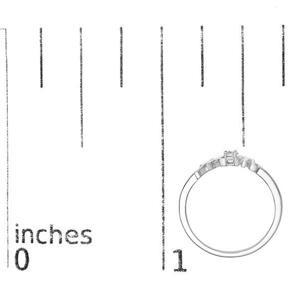 Haus of Brilliance Sterling Silver Diamond Accent "MOM"  Ring