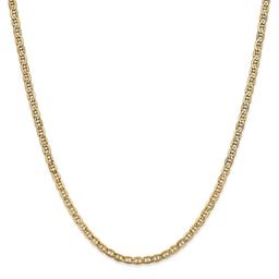 Gold Classics(tm) 3.20mm. Semi-Solid Anchor Chain Necklace