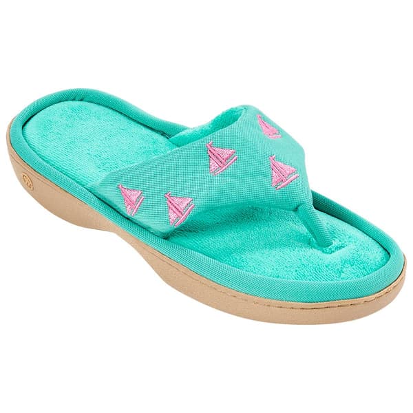 Womens Totes Pique Resort Thong Slippers - image 