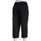 Plus Size Hasting & Smith Knit Cargo Capri Pants - image 2