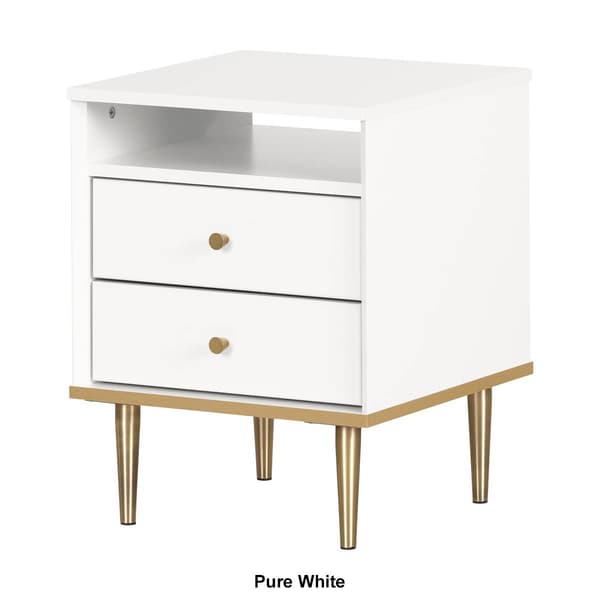 South Shore Dylane 2-Drawer Nightstand