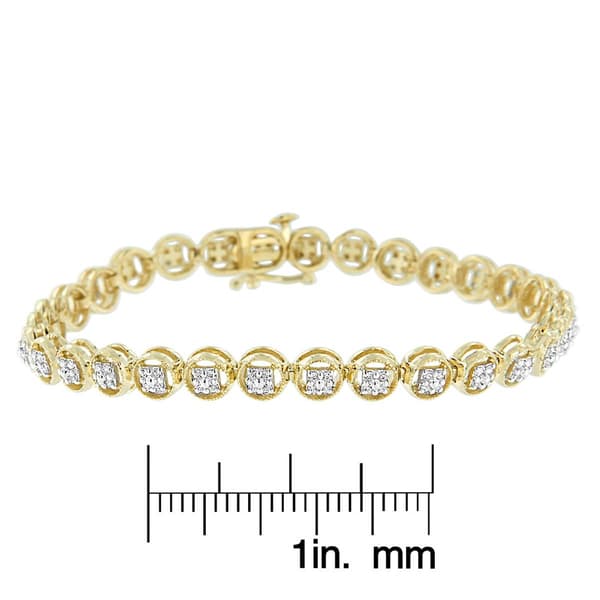 Haus of Brilliance Diamond Link Tennis Bracelet