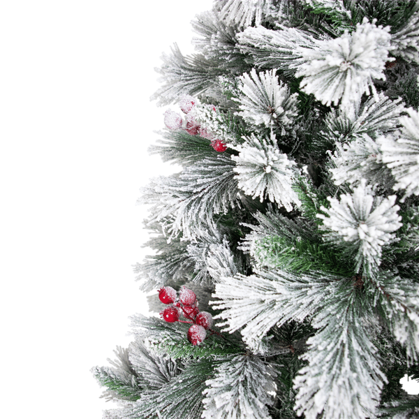 Northlight 6.5ft. Full Flocked Fairfield Fir Christmas Tree