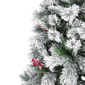 Northlight 6.5ft. Full Flocked Fairfield Fir Christmas Tree - image 4