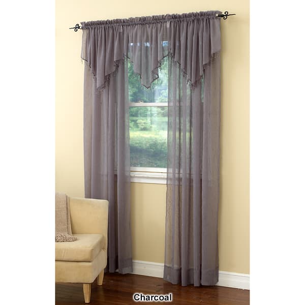 Erica Crushed Voile Ascot Valance- 51x24