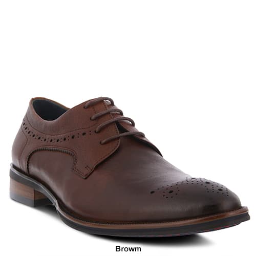 Mens Spring Step Charlie Wing Tip Oxfords