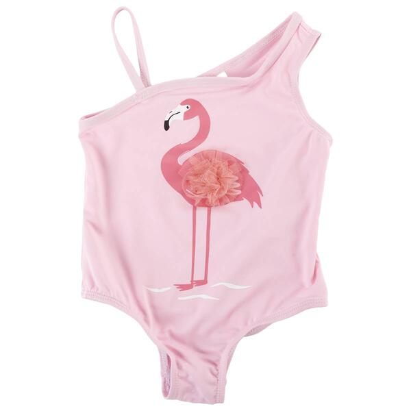 Toddler Girl Wippette&#40;R&#41; One Piece Flamingo Swimsuit - image 