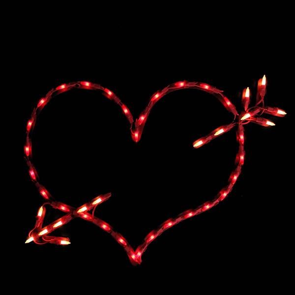 Northlight Seasonal 17in. Valentine&#39;&#39;s Day Heart Window Decor - image 