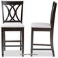 Baxton Studio Reneau Wood Counter Height Pub Chairs - Set of 2 - image 2